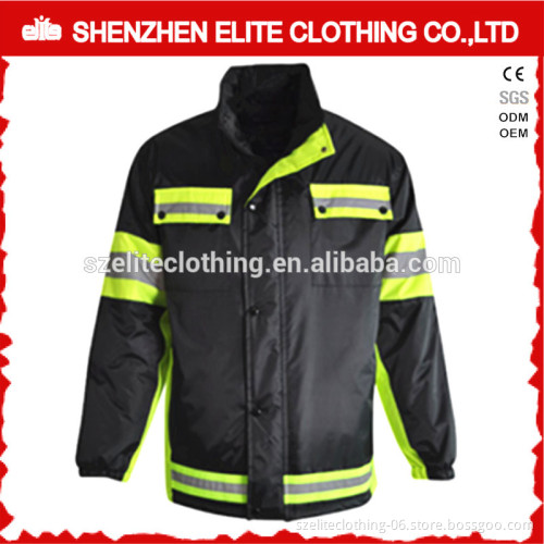Electrical Work Uniform Black Heavy Jackets With Reflective Tape